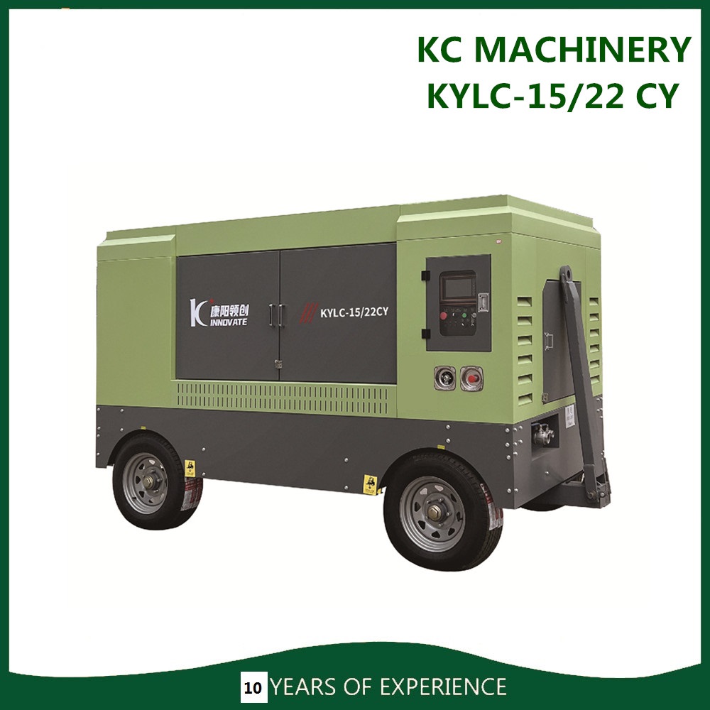 KYLC 15/22CY Diesel Driven Single Stage of Screw Air Compressor